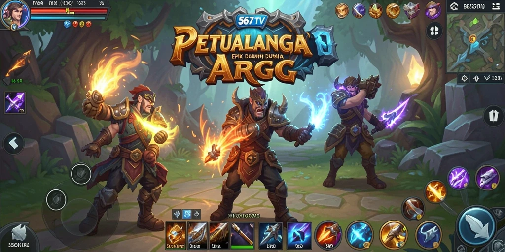 Tampilan gameplay ARPG seru di 567TV dengan aksi menegangkan.