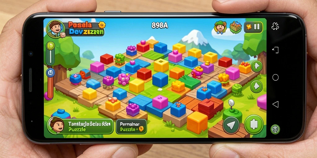 Screenshot gameplay 898A menampilkan aksi memecahkan teka-teki yang seru.