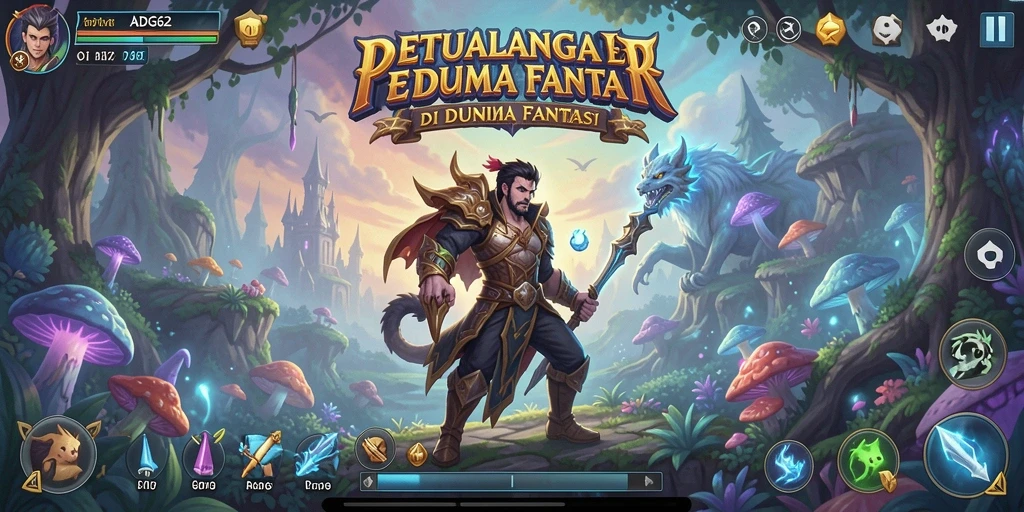 Tampilan gameplay epik dalam ADG62, tunjukkan momen pertempuran seru.
