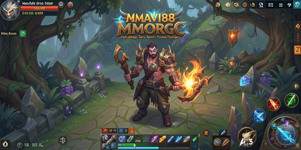 Screenshot AMAVI88 menampilkan aksi gameplay seru dalam dunia MMORPG.