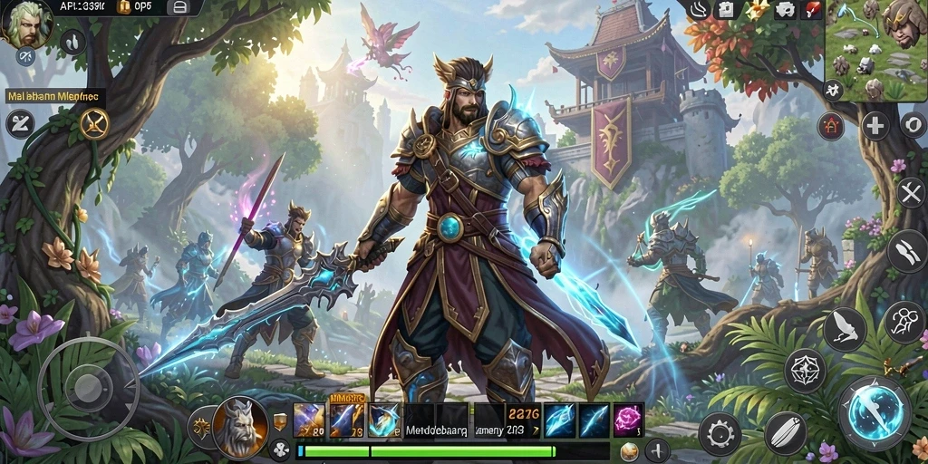 Screenshot utama API33 menampilkan aksi seru dalam gameplay MMORPG.