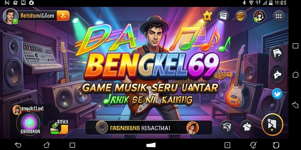 Tampilan gameplay seru di BENGKEL69 saat berkompetisi dengan teman.
