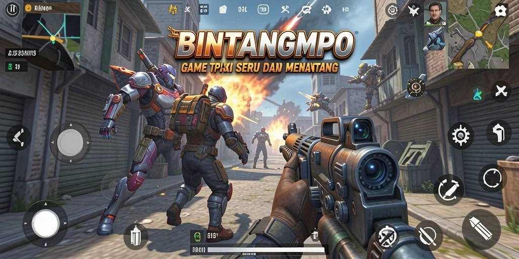Gameplay menarik dengan berbagai aksi seru dalam BINTANGMPO.