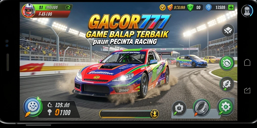 Gameplay balap seru dengan grafis menawan di GACOR777.