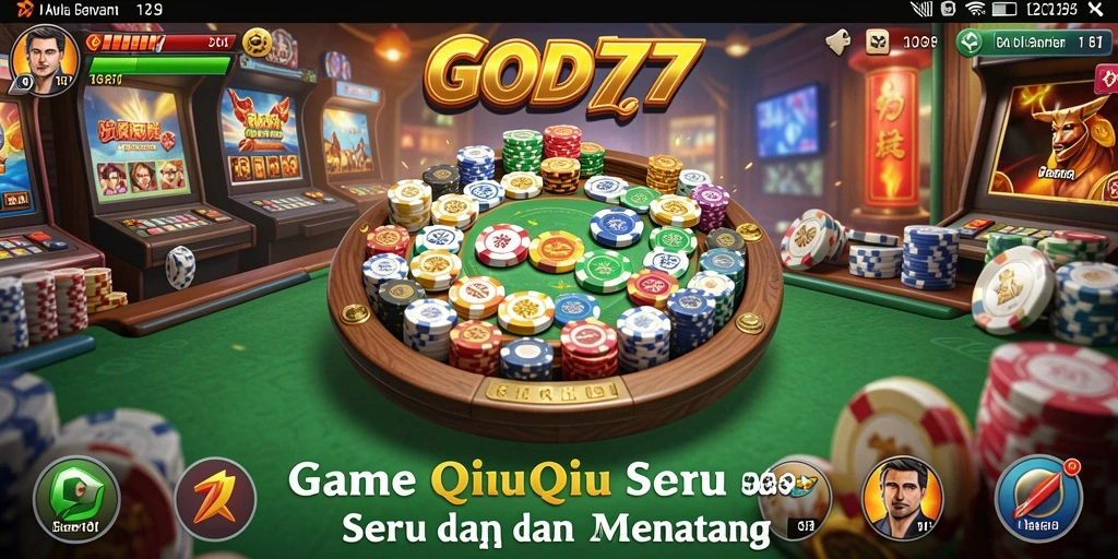 Tampilan mengesankan dari gameplay QiuQiu di GOD77.
