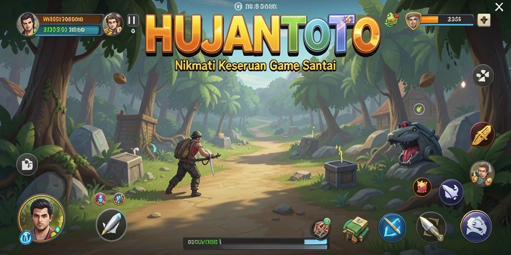 Tampilan menarik dari gameplay HUJANTOTO yang penuh warna.