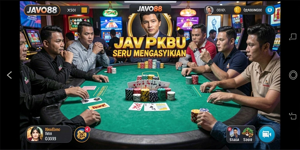 Tampilan gameplay JAVO88 yang menarik dalam permainan Poker.