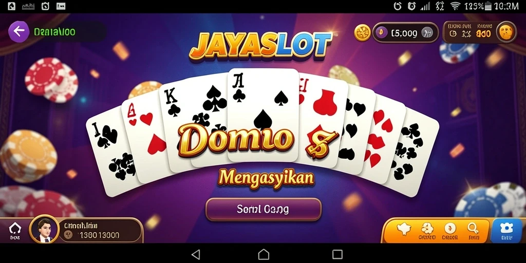 Screenshot gameplay JAYASLOT dengan aksi domino yang seru.