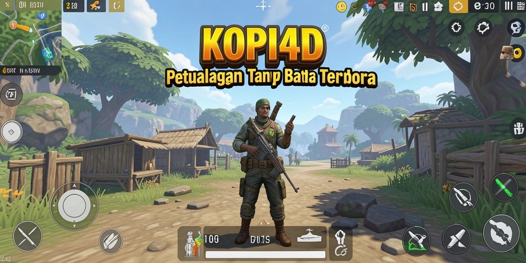 Menampilkan momen seru dari gameplay KOPI4D dalam dunia terbuka.