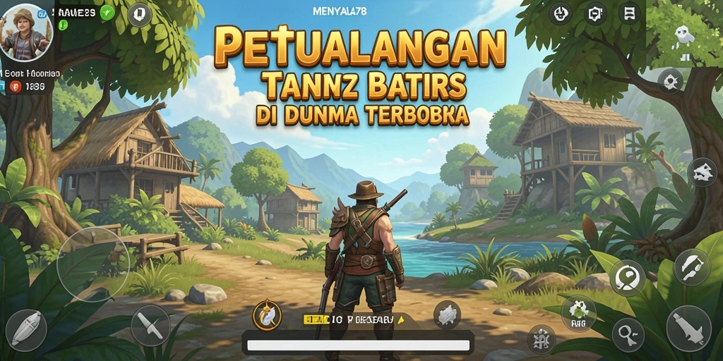 Tampilan screenshot gameplay <strong>MENYALA78</strong> yang menampilkan petualangan seru di dunia terbuka.