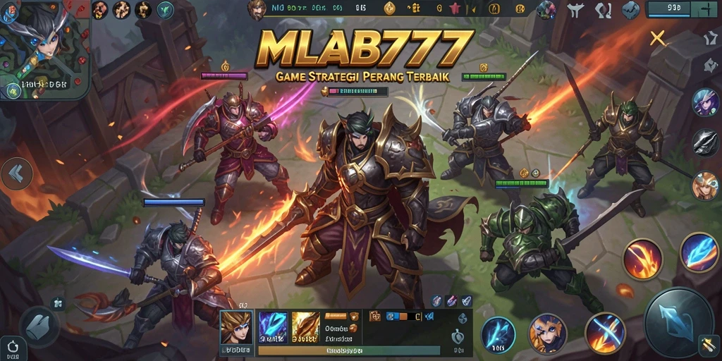 Tangkapan layar gameplay MLBB777 dalam aksi strategis