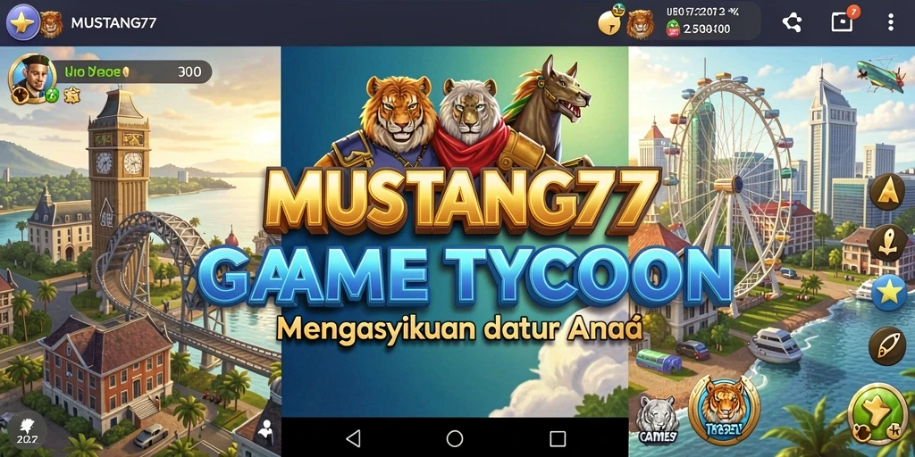 Tampilan seru gameplay Tycoon di MUSTANG77 dengan banyak pilihan strategi.