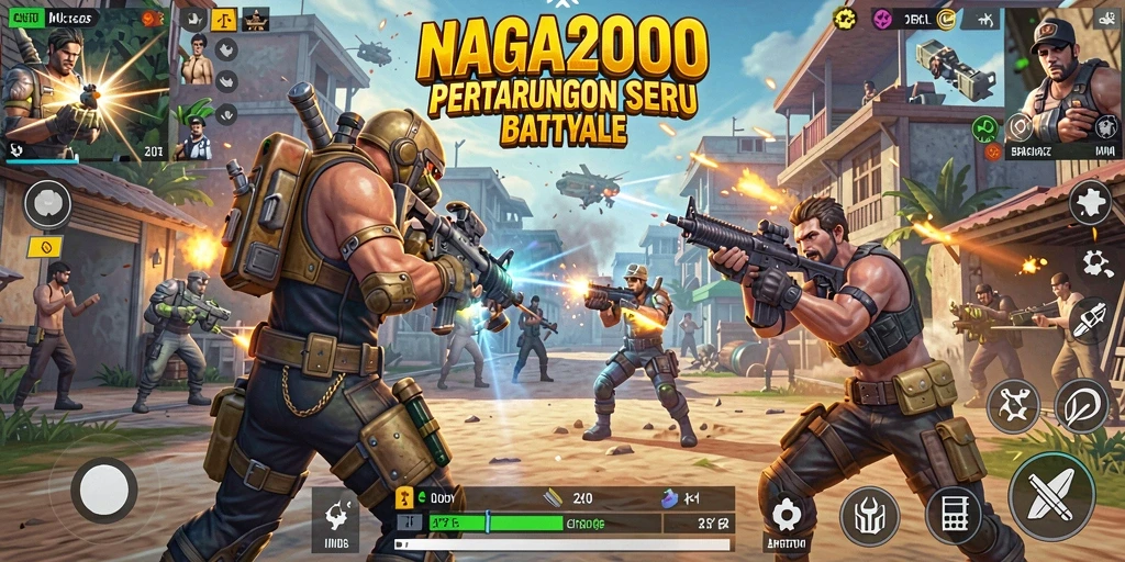 Gameplay mendebarkan di <strong>NAGA2000</strong> saat pemain bertarung untuk bertahan hidup.