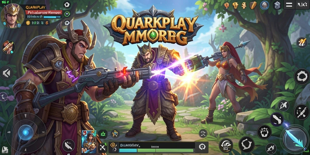 Tangkapan layar gameplay <strong>QUARKPLAY</strong> menampilkan aksi seru dan interaksi pemain.
