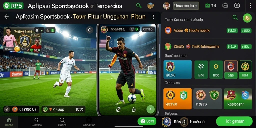 Screenshot RP55 menampilkan aksi taruhan olahraga yang seru.