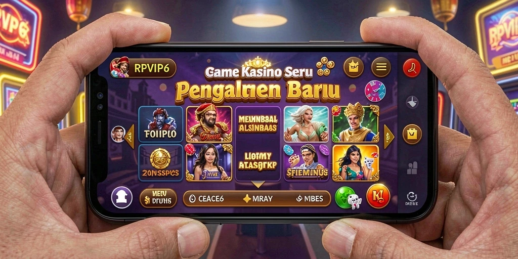 Screenshot utama gameplay RPVIP6 yang menampilkan antarmuka permainan Kasino.