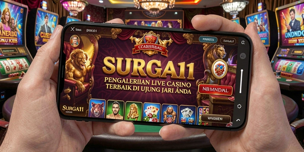 Tampilan gameplay menarik dari SURGA11 saat bermain Live Casino.