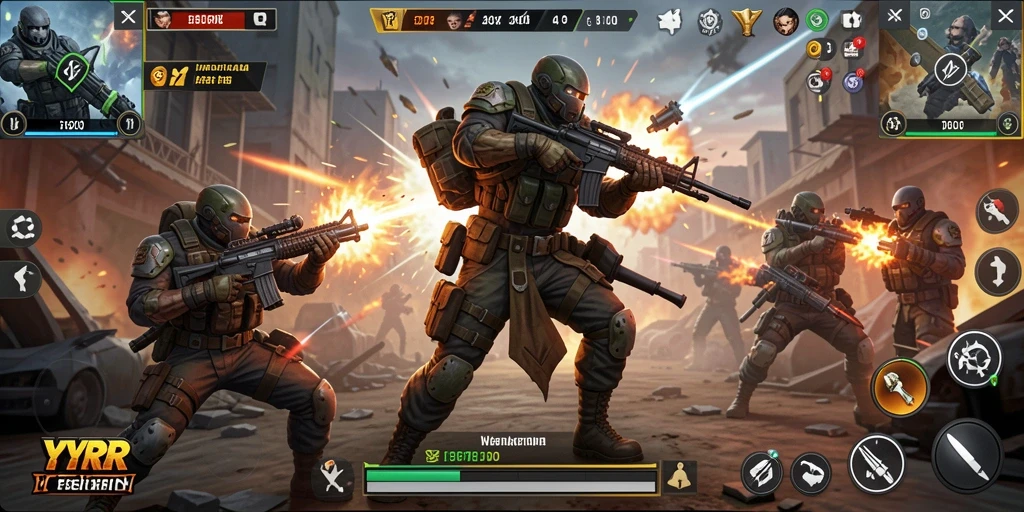 Tampilan menarik dari gameplay YYRR yang mendebarkan.